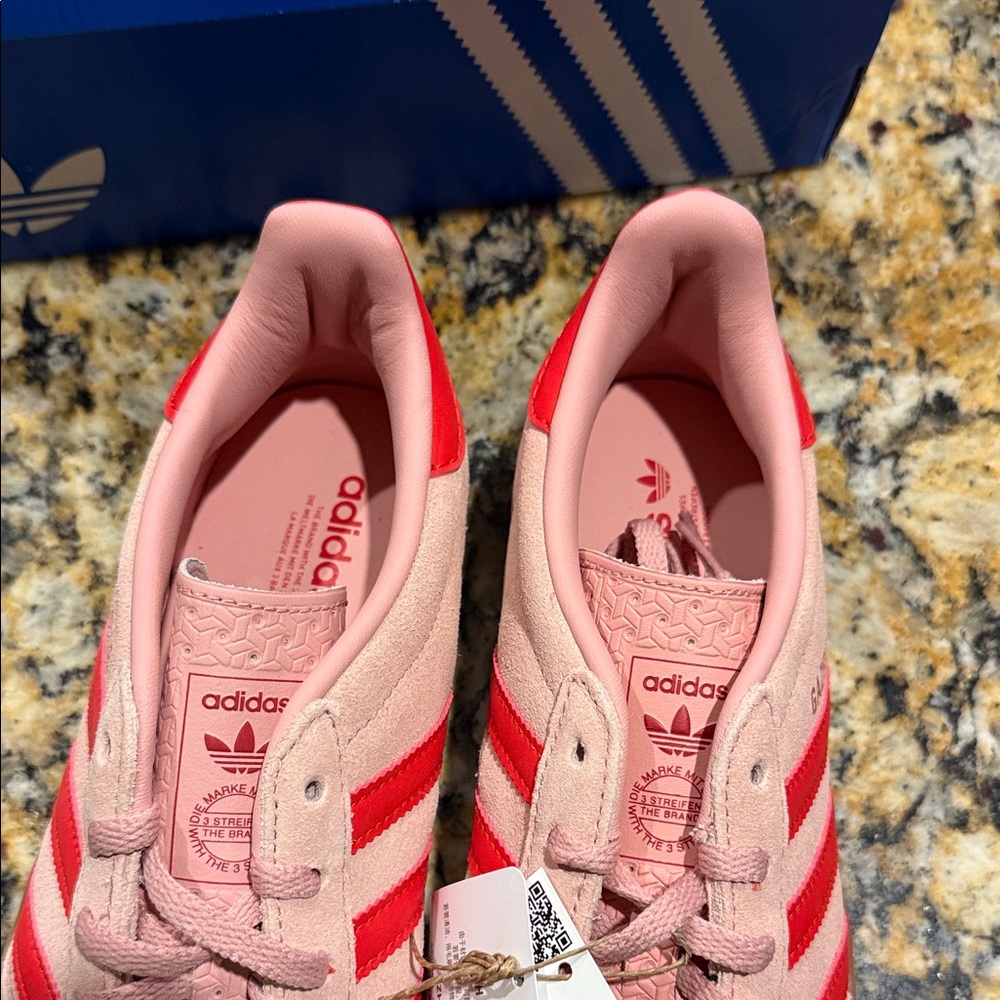 Adidas Gazelle Sneakers in Pink and Red - Picture 3 of 5